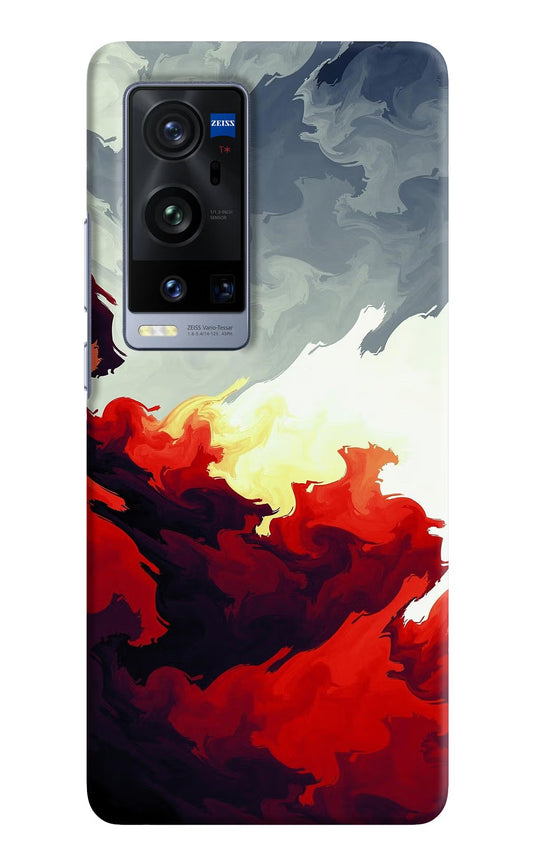 Fire Cloud Vivo X60 Pro+ Hard Case Back Cover by Casekaro