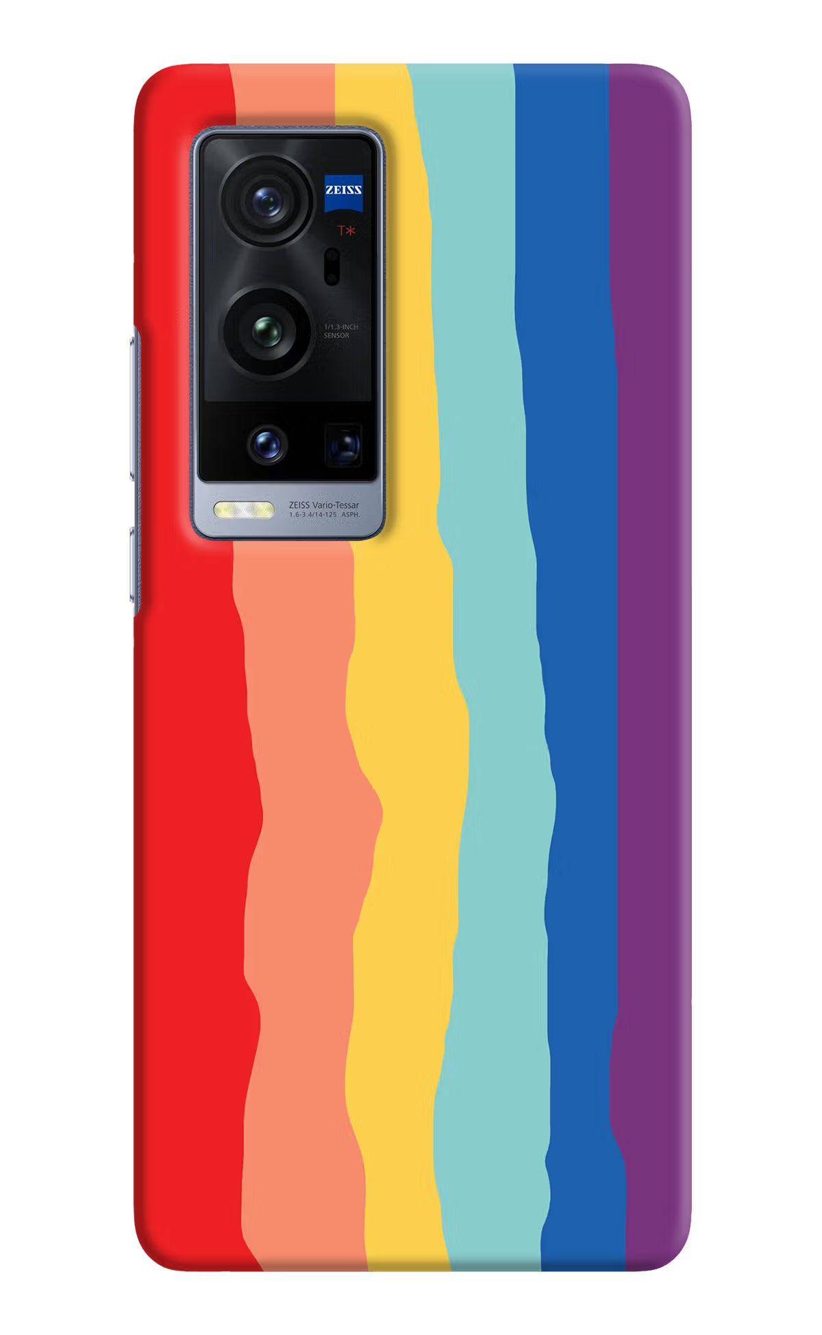 Rainbow Vivo X60 Pro+ Hard Case Back Cover by Casekaro
