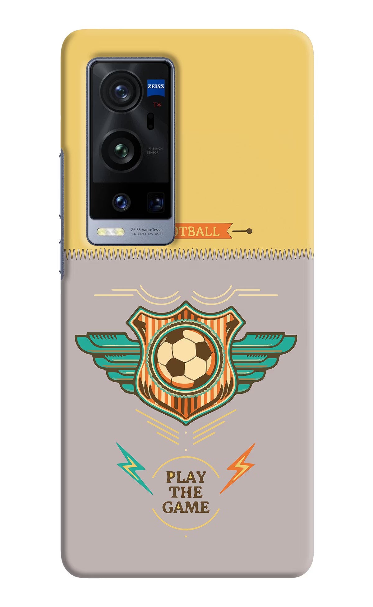 Football Vivo X60 Pro+ Hard Case Back Cover by Casekaro