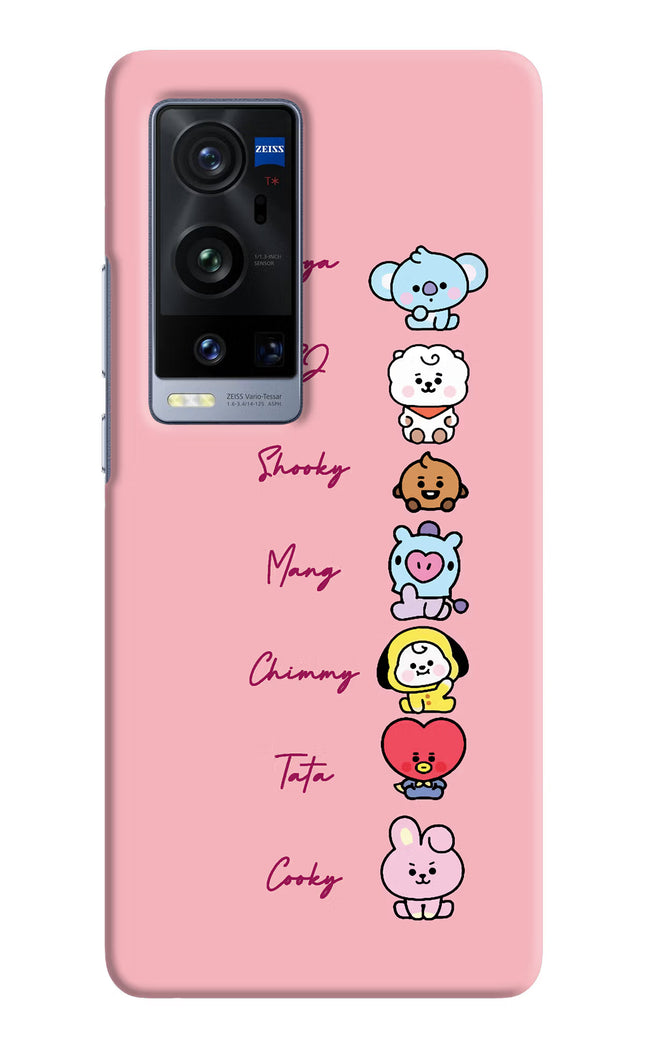 BTS names Vivo X60 Pro+ Hard Case Back Cover by Casekaro