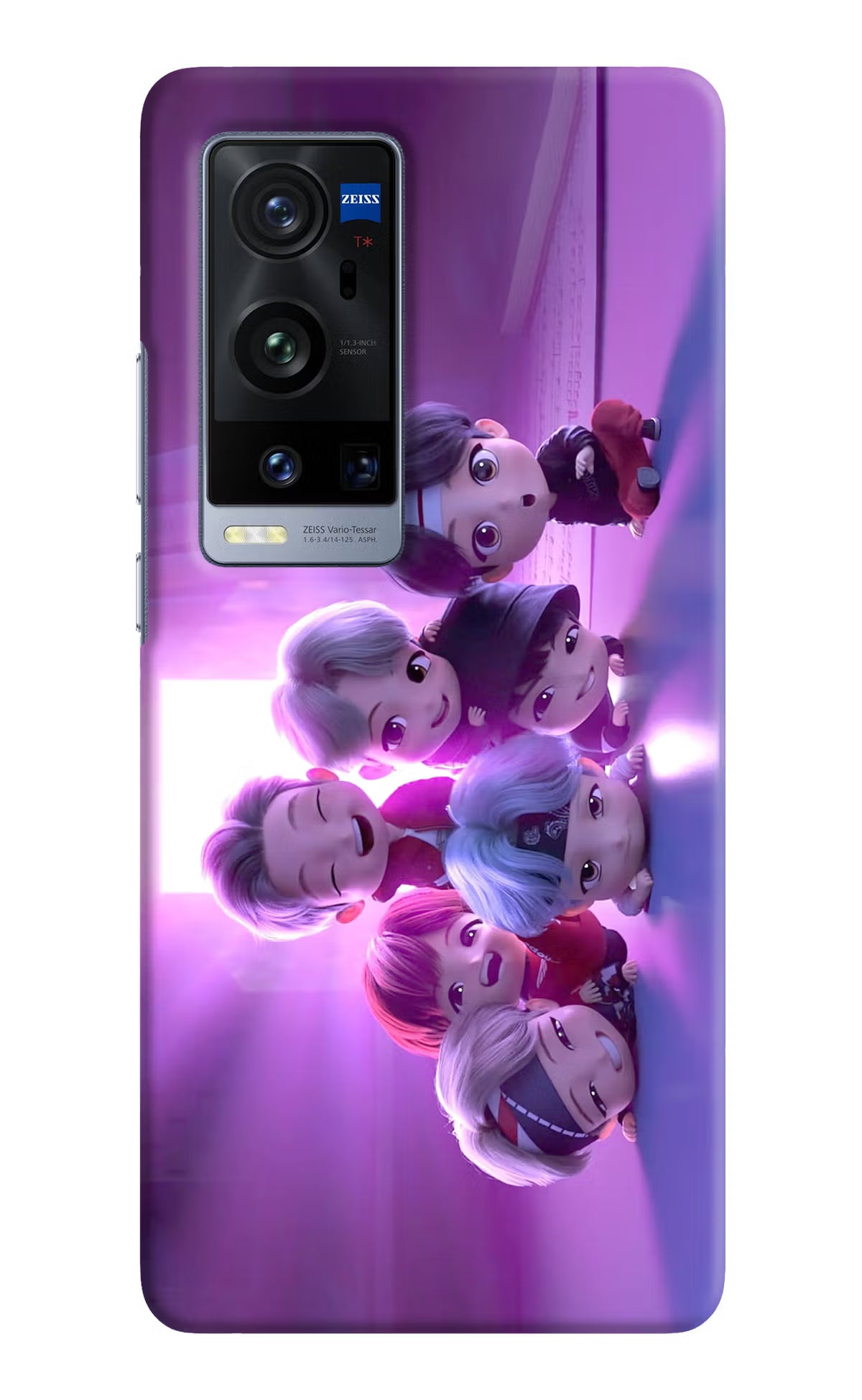 BTS Chibi Vivo X60 Pro+ Hard Case Back Cover by Casekaro
