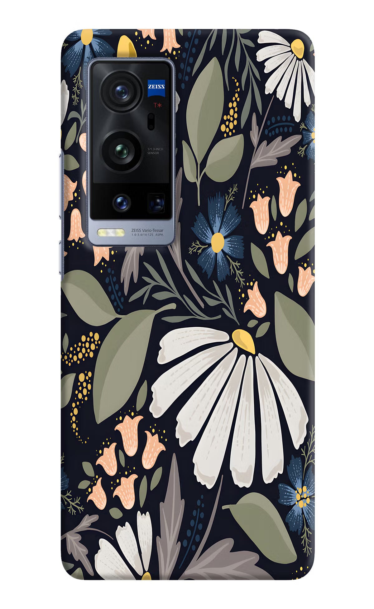 Flowers Art Vivo X60 Pro+ Hard Case Back Cover by Casekaro