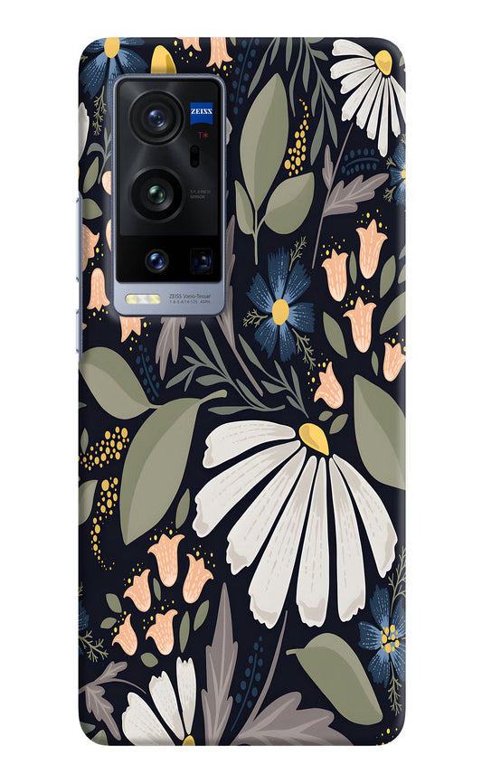 Flowers Art Vivo X60 Pro+ Hard Case Back Cover by Casekaro