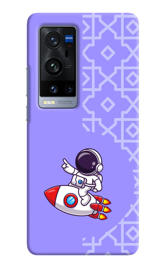 Cute Astronaut Vivo X60 Pro+ Hard Case Back Cover by Casekaro