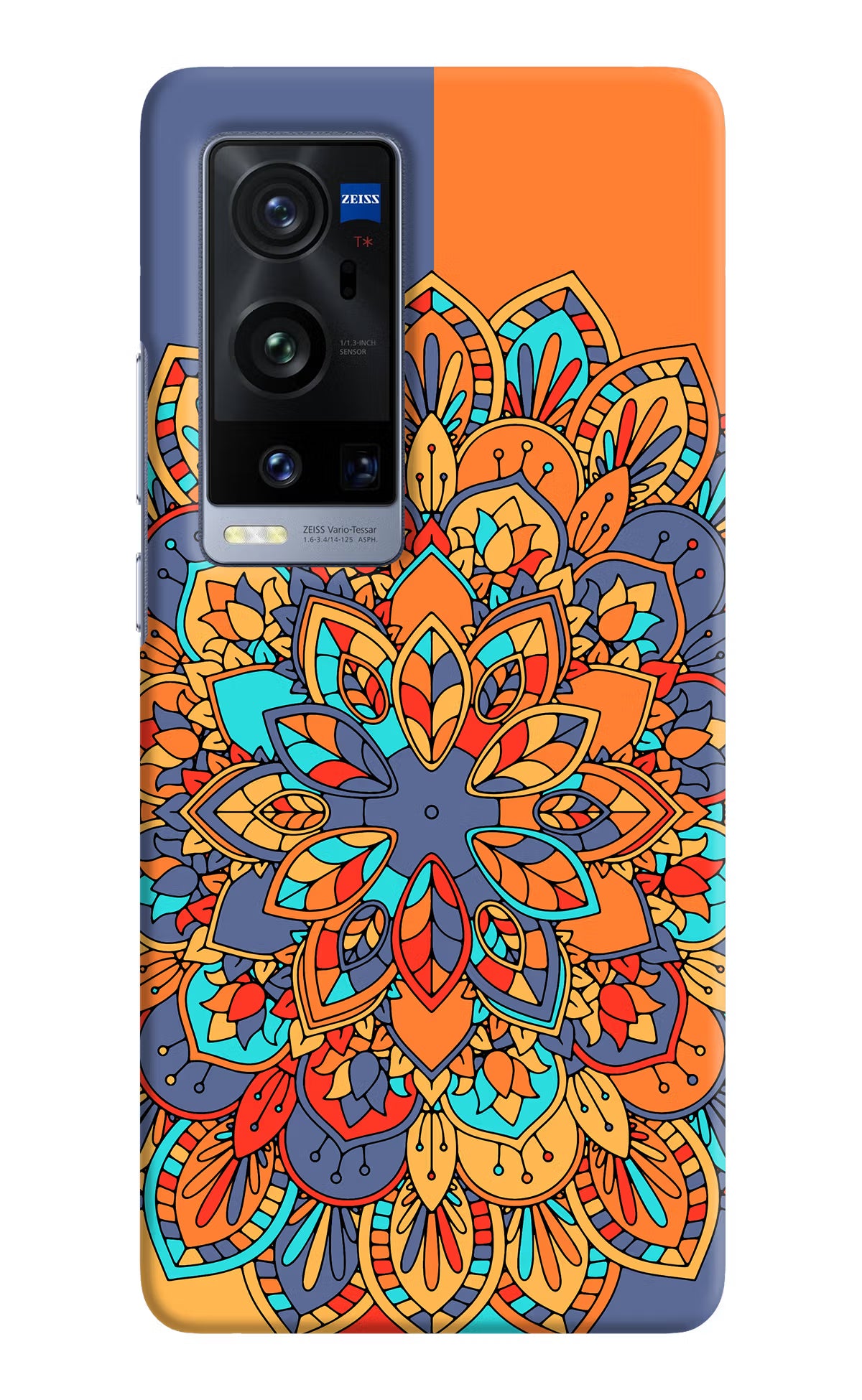 Color Mandala Vivo X60 Pro+ Hard Case Back Cover by Casekaro