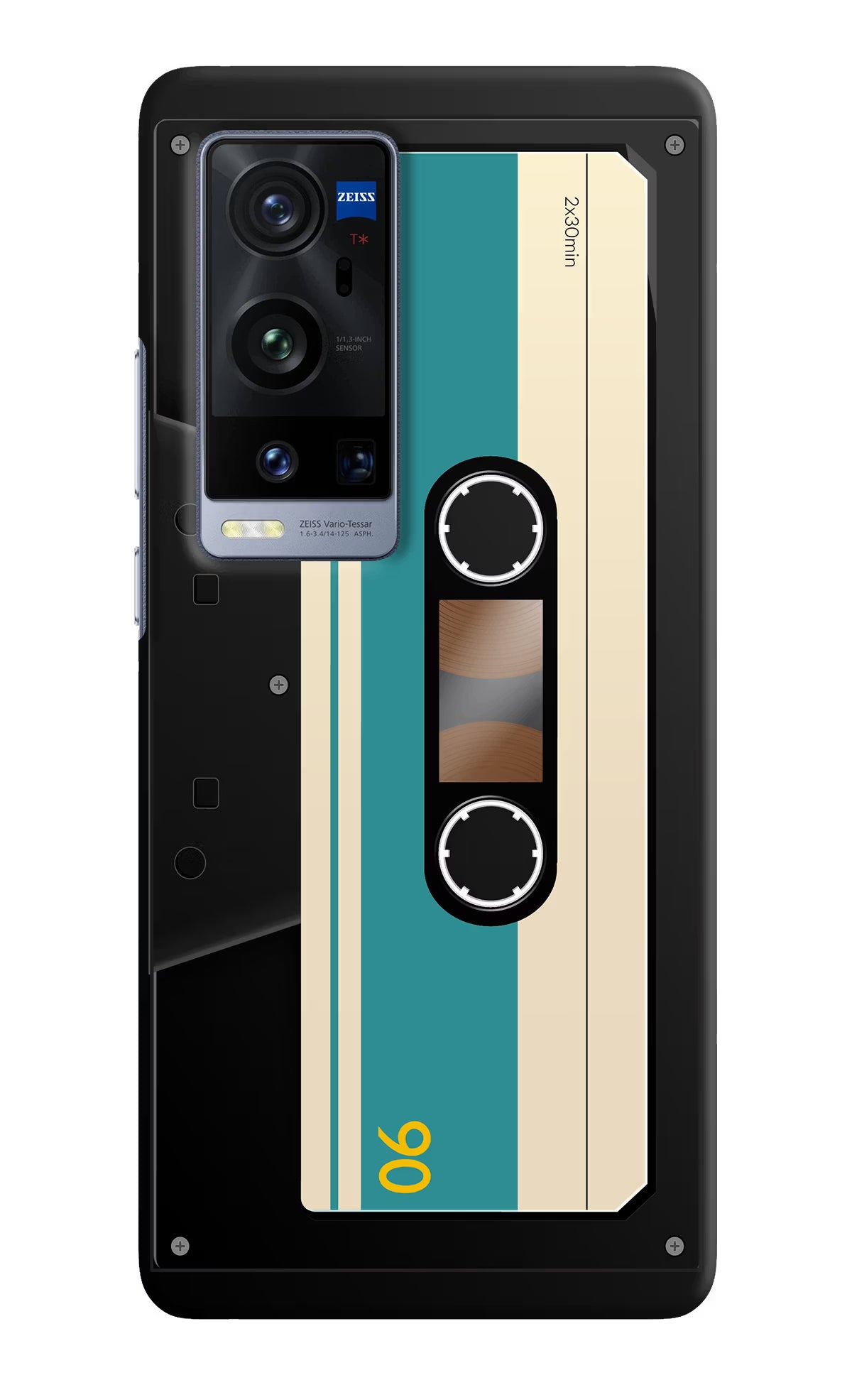 Cassette Vivo X60 Pro+ Hard Case Back Cover by Casekaro