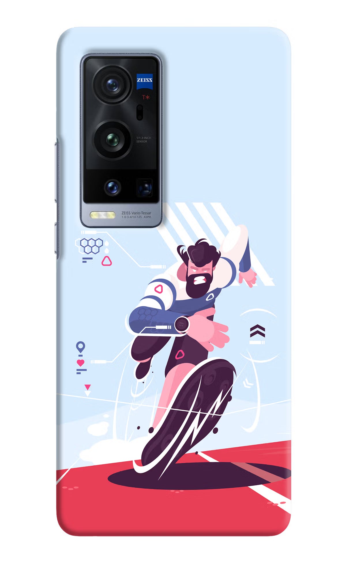 Run Pro Vivo X60 Pro+ Hard Case Back Cover by Casekaro