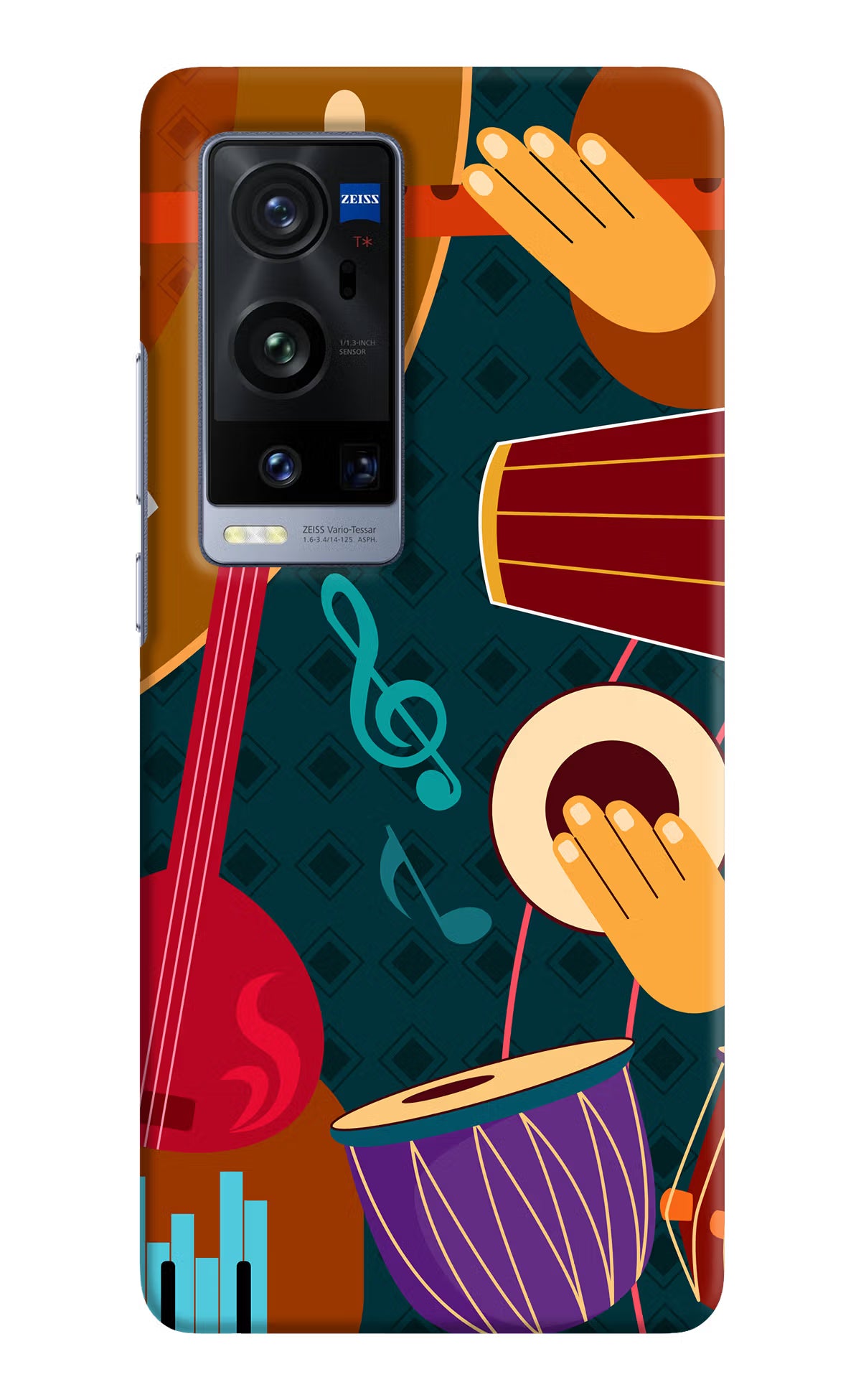 Music Instrument Vivo X60 Pro+ Hard Case Back Cover by Casekaro