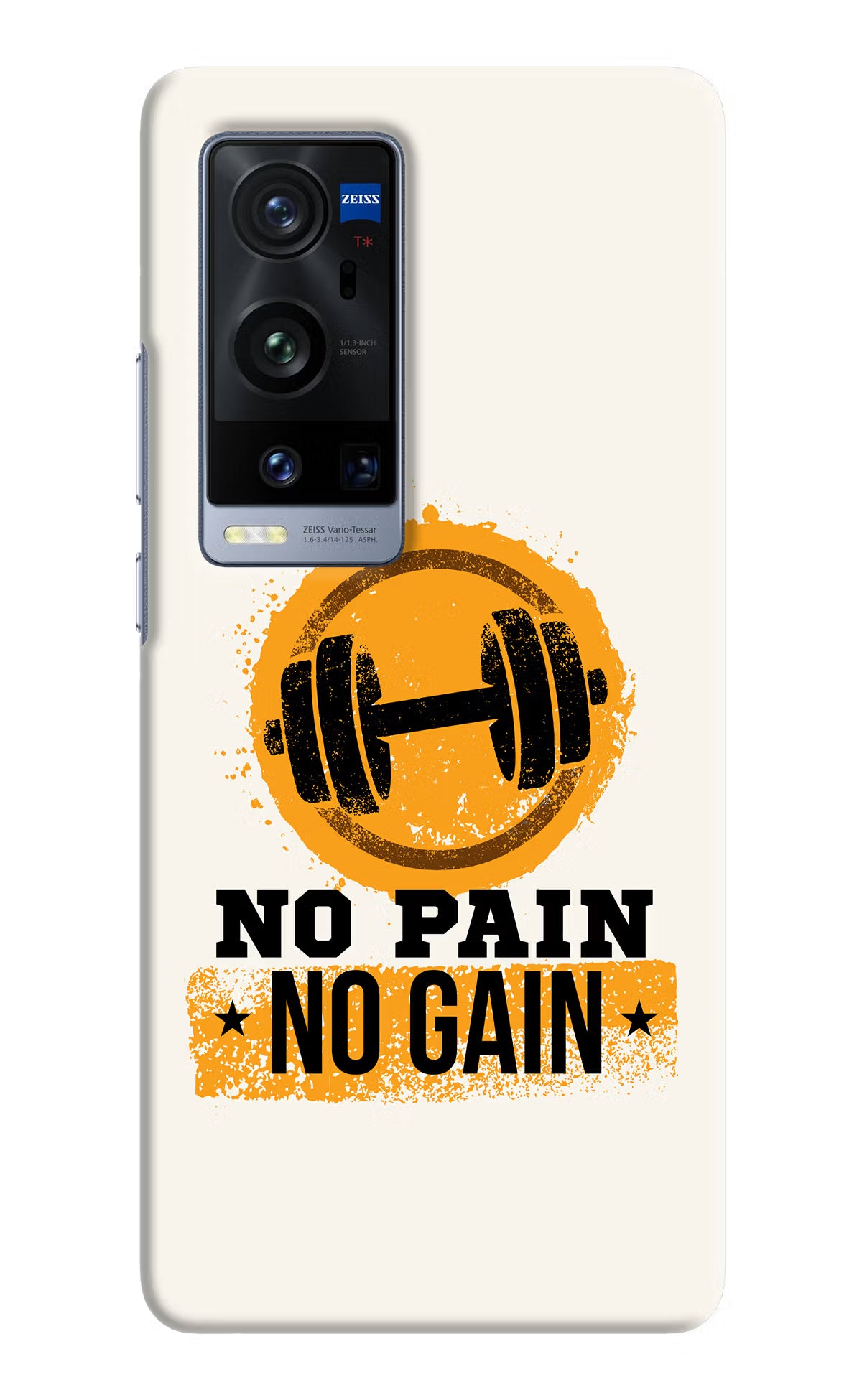 No Pain No Gain Vivo X60 Pro+ Hard Case Back Cover by Casekaro