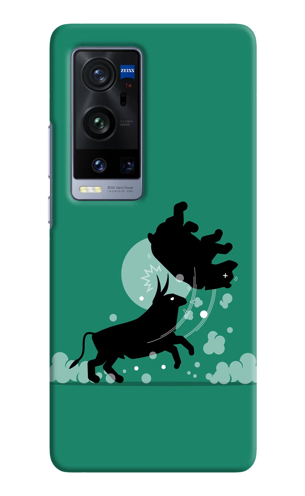 Bull Conqueror Vivo X60 Pro+ Hard Case Back Cover by Casekaro