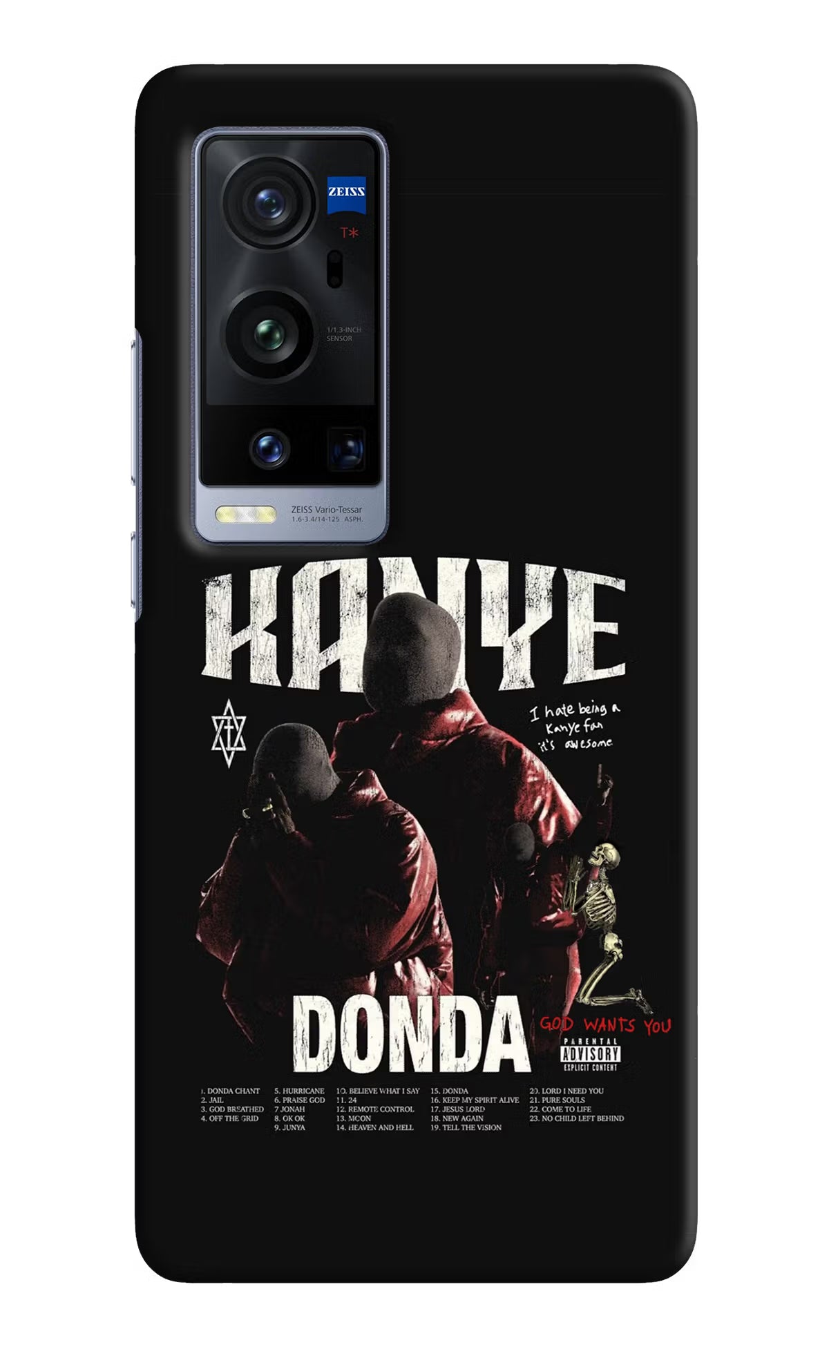 Donda Kanye West Vivo X60 Pro+ Hard Case Back Cover by Casekaro