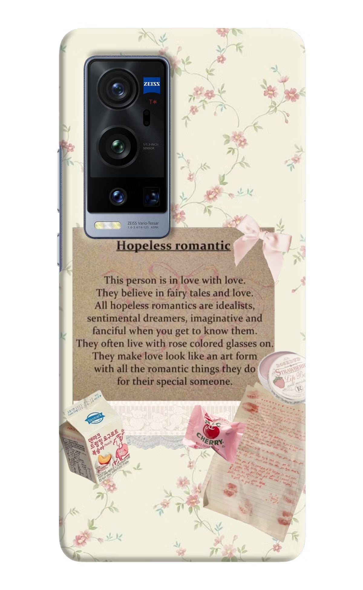 Hopeless Romantic Vivo X60 Pro+ Hard Case Back Cover by Casekaro