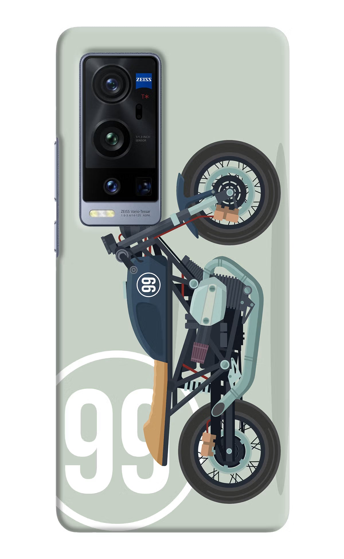 Classic Cafe Racer 99 Vivo X60 Pro+ Hard Case Back Cover by Casekaro