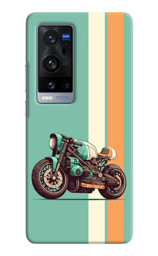 Striped Moto Drift Vivo X60 Pro+ Hard Case Back Cover by Casekaro