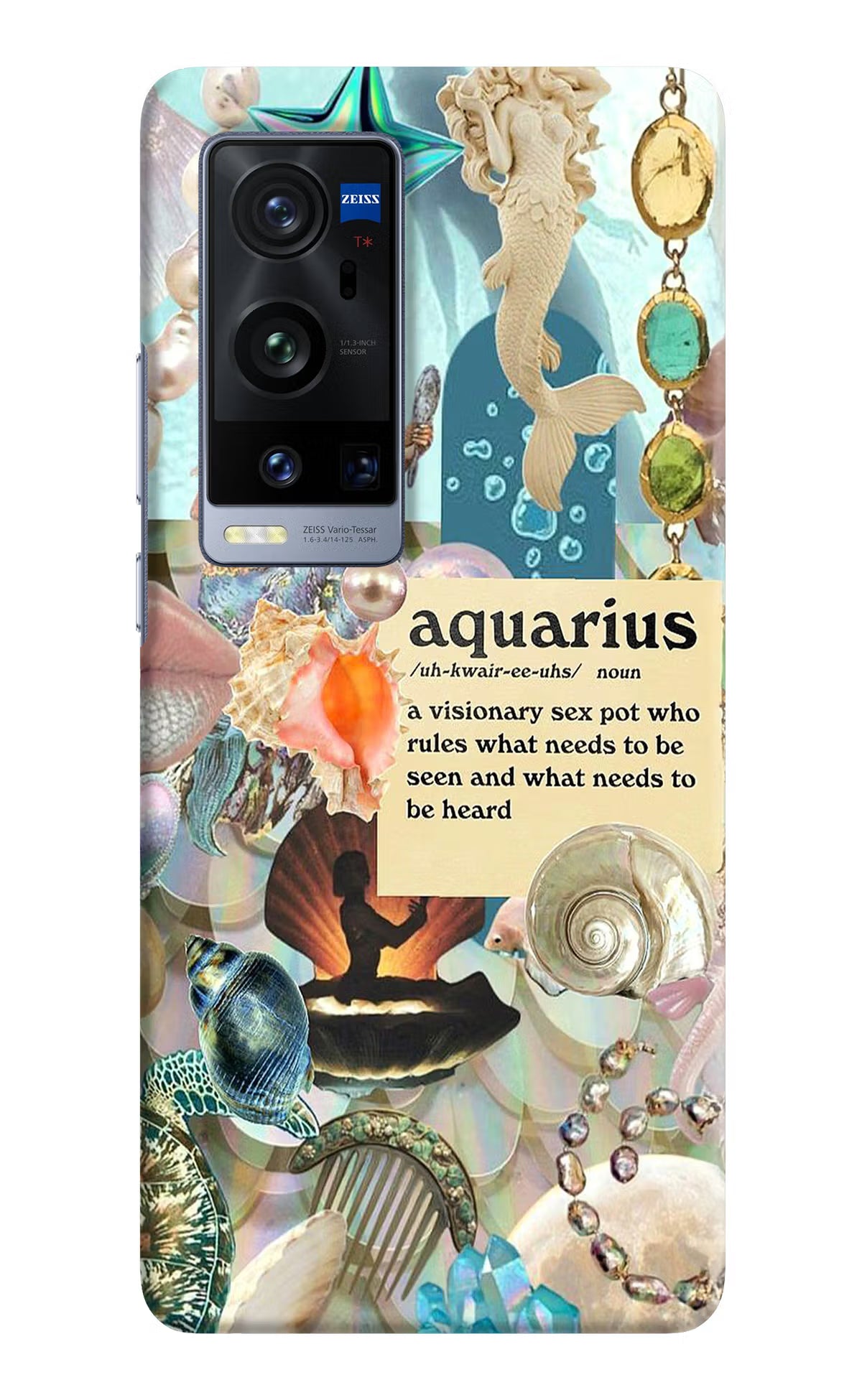 Aquarius Zodiac Vivo X60 Pro+ Hard Case Back Cover by Casekaro