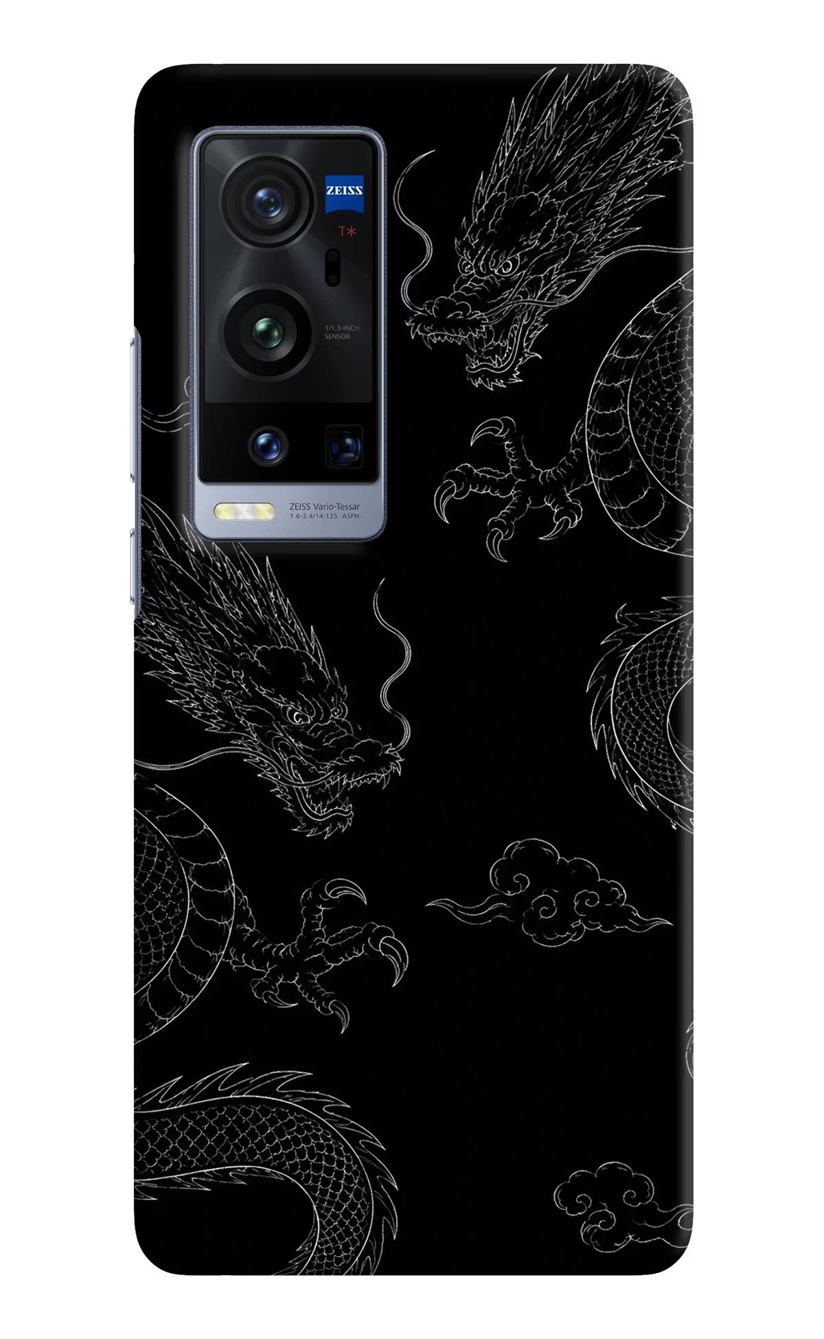 Twin Dragons Vivo X60 Pro+ Hard Case Back Cover by Casekaro