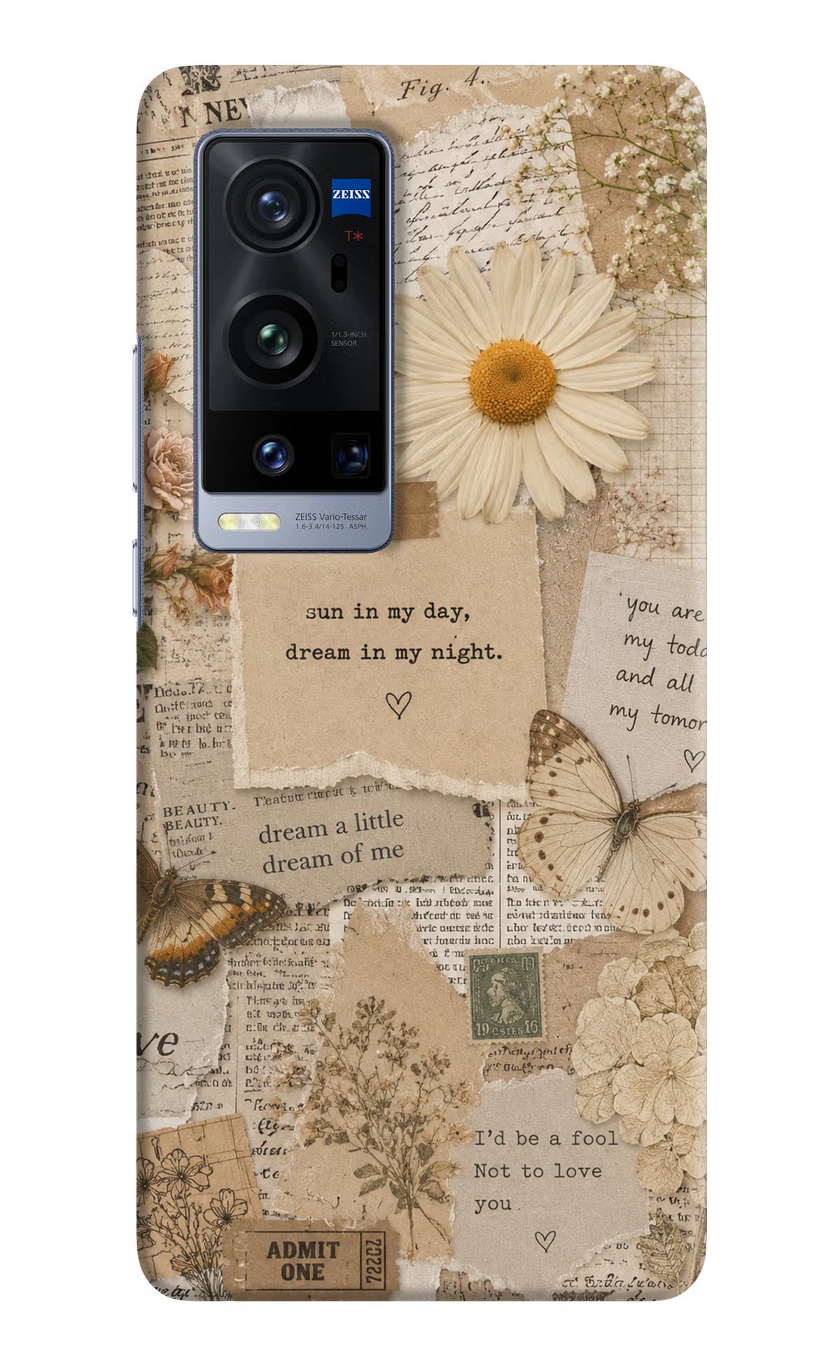 Vintage case Vivo X60 Pro+ Back Cover