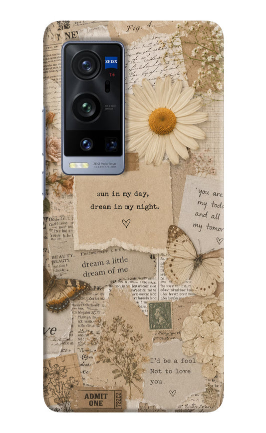 Vintage case Vivo X60 Pro+ Back Cover