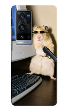 Hacker Hamster Vivo X60 Pro+ Hard Case Back Cover by Casekaro