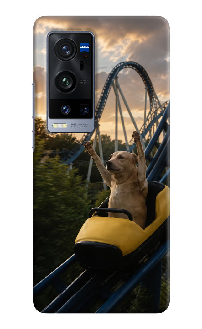 Rollercoaster Dog Vivo X60 Pro+ Hard Case Back Cover by Casekaro