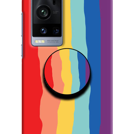 Rainbow Vivo X60 Pro+ Pop Case by Casekaro