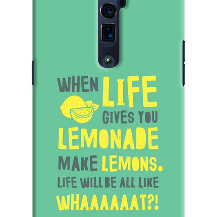 Quote Oppo Reno 10x Zoom Hard Case Back Cover by Casekaro