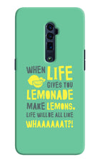 Quote Oppo Reno 10x Zoom Hard Case Back Cover by Casekaro