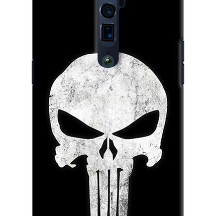 Punisher Skull Oppo Reno 10x Zoom Hard Case Back Cover by Casekaro