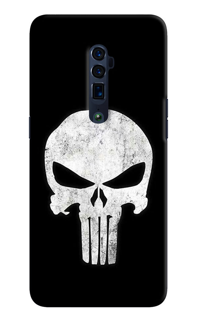 Punisher Skull Oppo Reno 10x Zoom Hard Case Back Cover by Casekaro