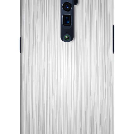 Wooden Grey Texture Oppo Reno 10x Zoom Hard Case Back Cover by Casekaro