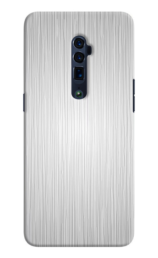 Wooden Grey Texture Oppo Reno 10x Zoom Hard Case Back Cover by Casekaro