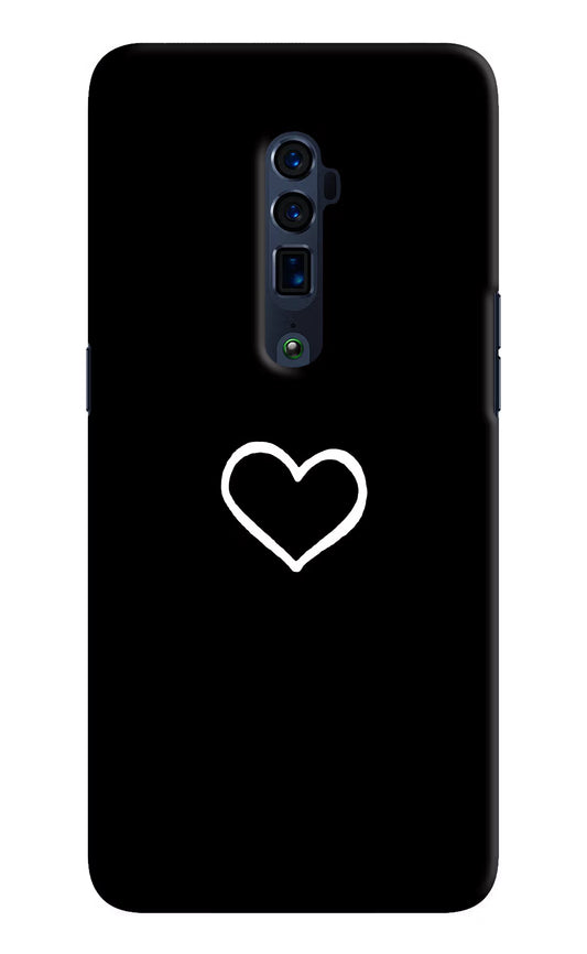 Heart Oppo Reno 10x Zoom Hard Case Back Cover by Casekaro