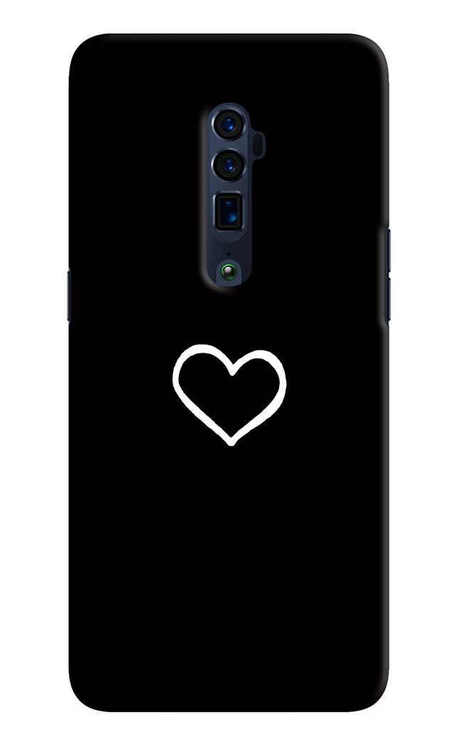 Heart Oppo Reno 10x Zoom Hard Case Back Cover by Casekaro