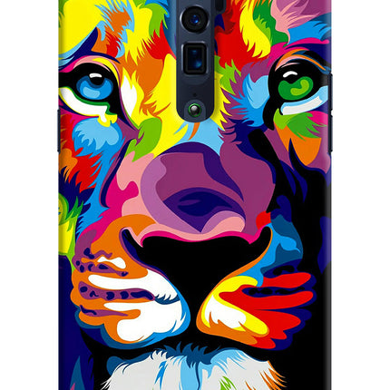 Lion Oppo Reno 10x Zoom Hard Case Back Cover by Casekaro