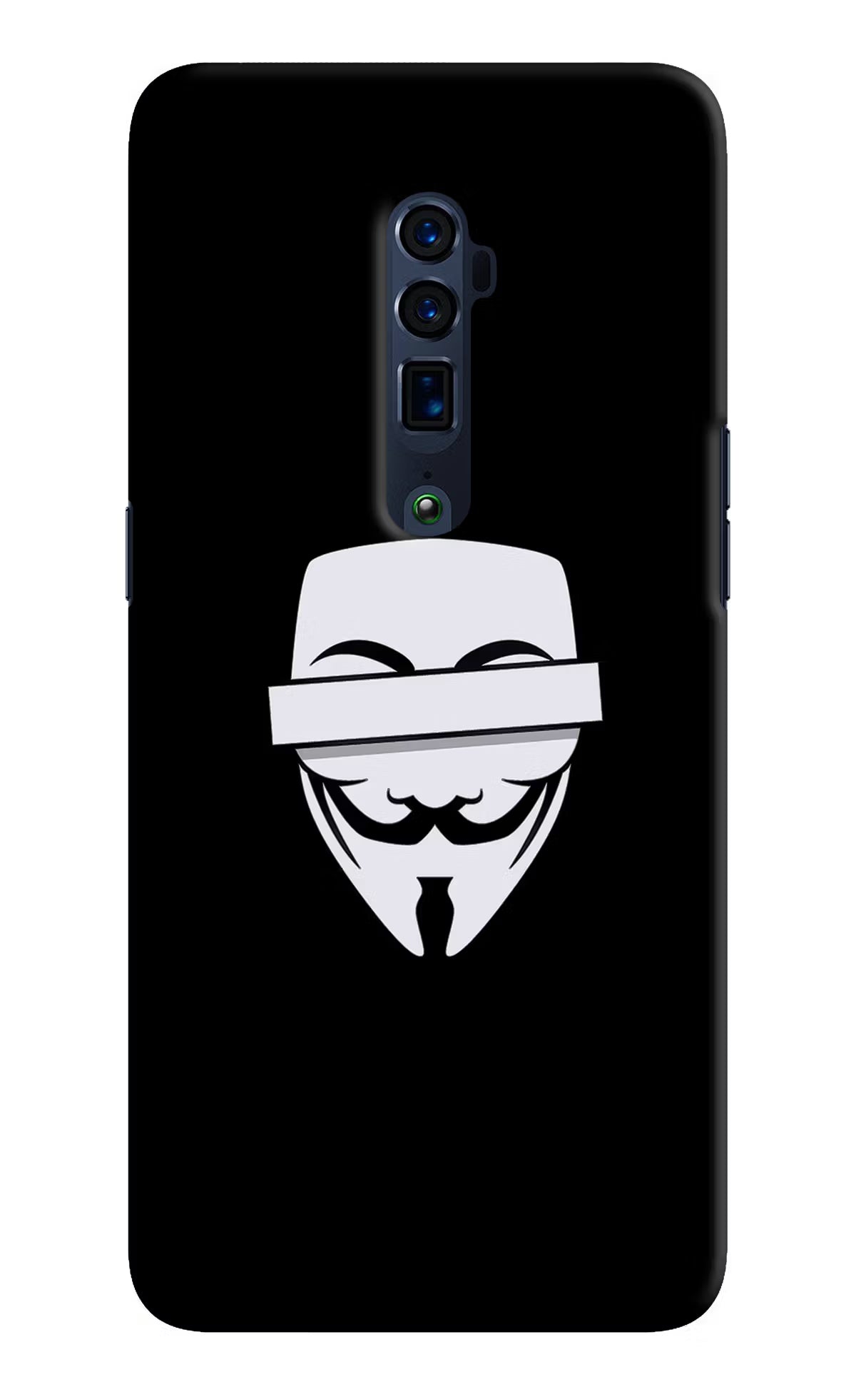 Anonymous Face Oppo Reno 10x Zoom Hard Case Back Cover by Casekaro