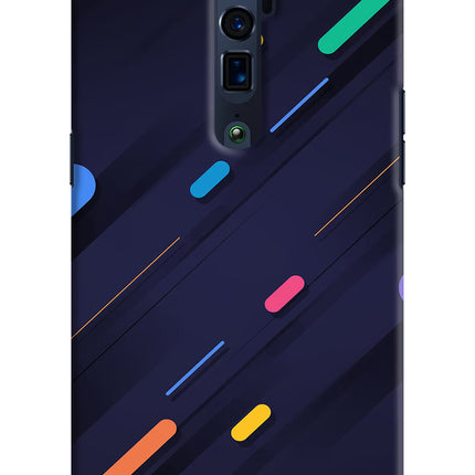 Abstract Design Oppo Reno 10x Zoom Hard Case Back Cover by Casekaro