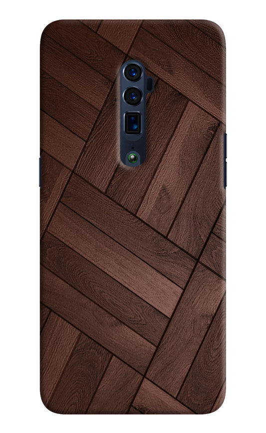 Wooden Texture Design Oppo Reno 10x Zoom Hard Case Back Cover by Casekaro