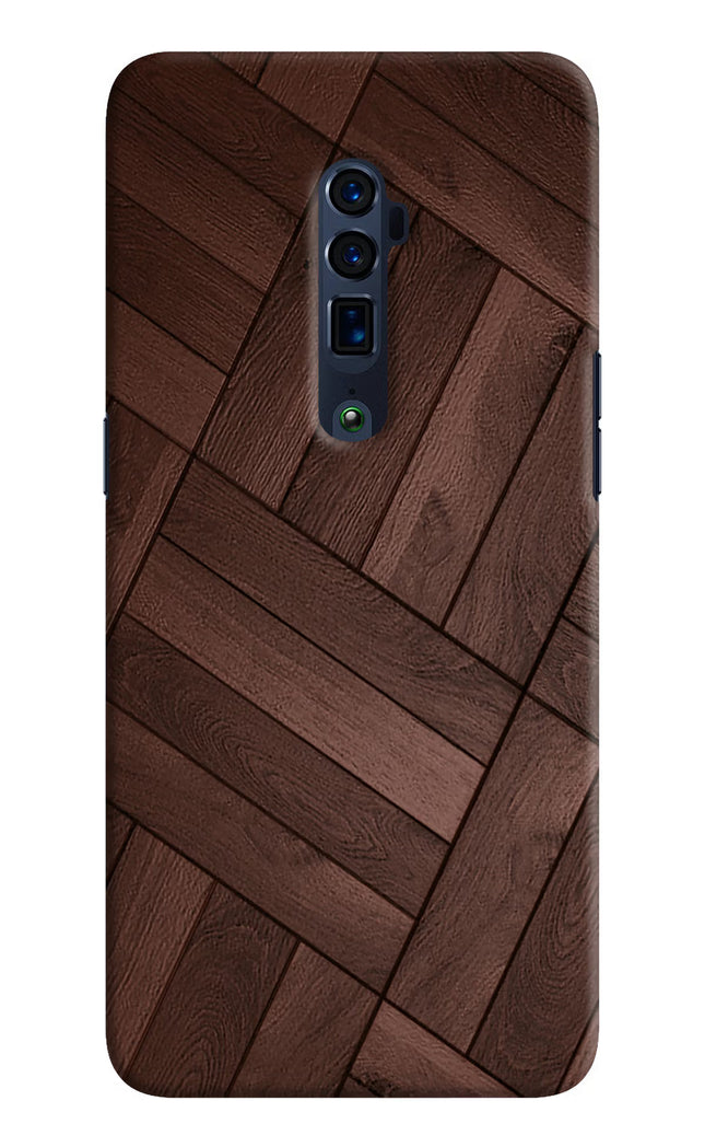 Wooden Texture Design Oppo Reno 10x Zoom Hard Case Back Cover by Casekaro