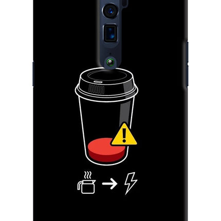 Coffee Oppo Reno 10x Zoom Hard Case Back Cover by Casekaro