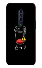 Coffee Oppo Reno 10x Zoom Hard Case Back Cover by Casekaro