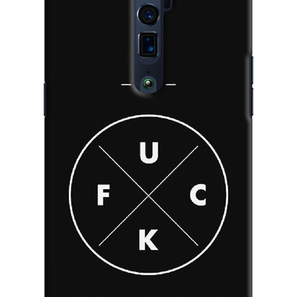 Go Fuck Yourself Oppo Reno 10x Zoom Hard Case Back Cover by Casekaro