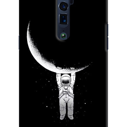 Moon Space Oppo Reno 10x Zoom Hard Case Back Cover by Casekaro