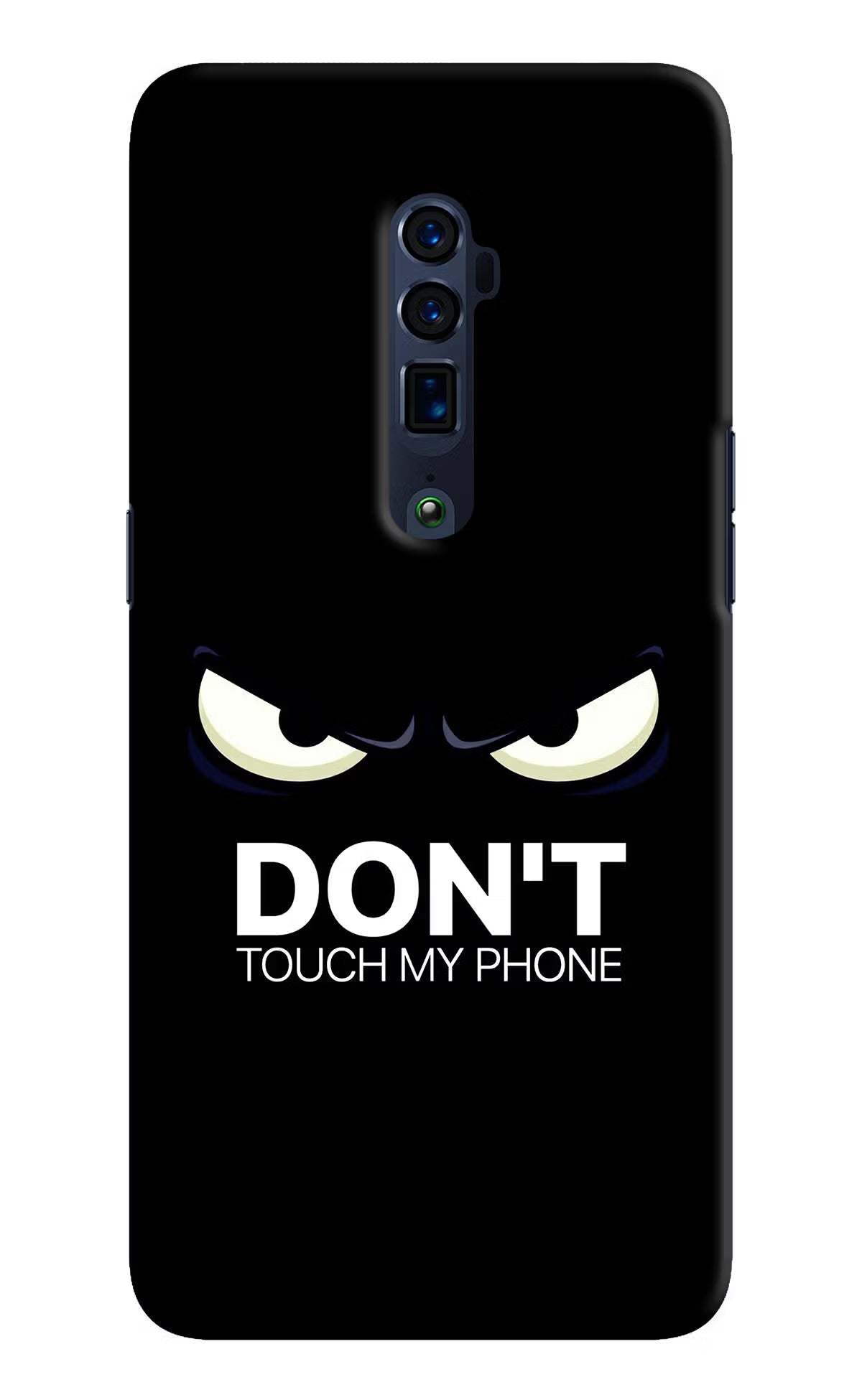 Don'T Touch My Phone Oppo Reno 10x Zoom Hard Case Back Cover by Casekaro