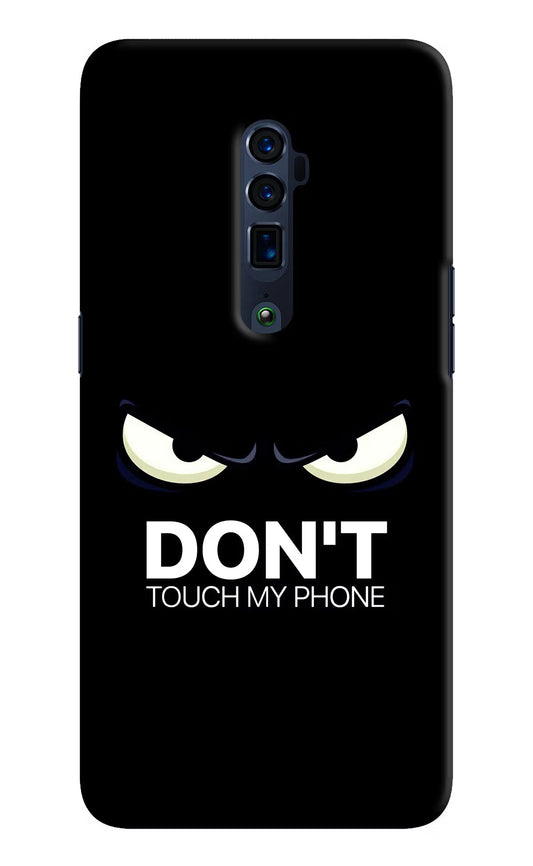 Don'T Touch My Phone Oppo Reno 10x Zoom Hard Case Back Cover by Casekaro