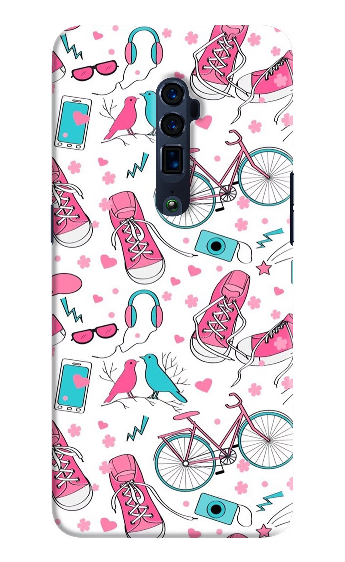 Artwork Oppo Reno 10x Zoom Hard Case Back Cover by Casekaro