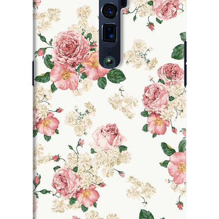 Flowers Oppo Reno 10x Zoom Hard Case Back Cover by Casekaro