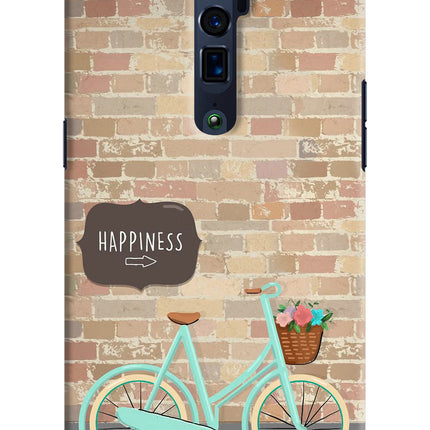 Happiness Artwork Oppo Reno 10x Zoom Hard Case Back Cover by Casekaro