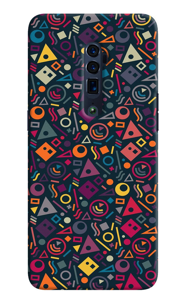 Geometric Abstract Oppo Reno 10x Zoom Hard Case Back Cover by Casekaro