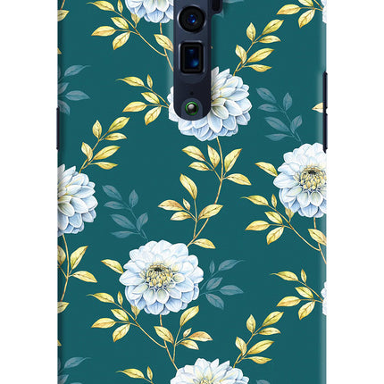 Flowers Oppo Reno 10x Zoom Hard Case Back Cover by Casekaro