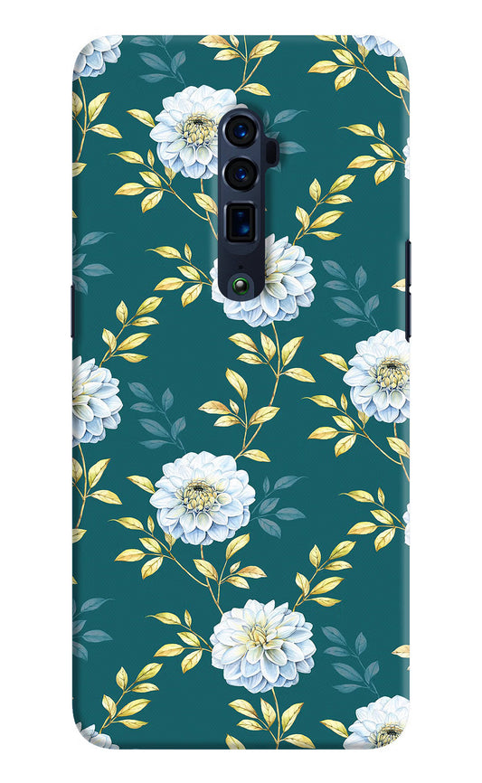 Flowers Oppo Reno 10x Zoom Hard Case Back Cover by Casekaro